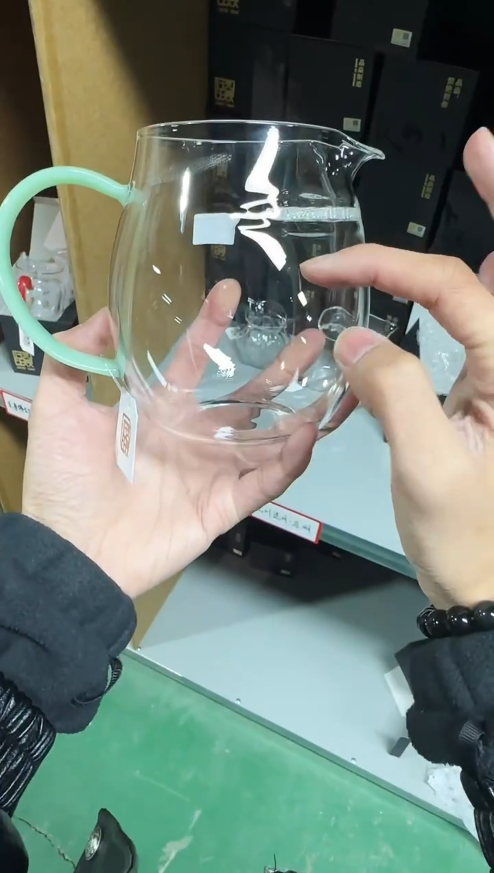 简易煮茶器 绿玉色把手  晶焱金标