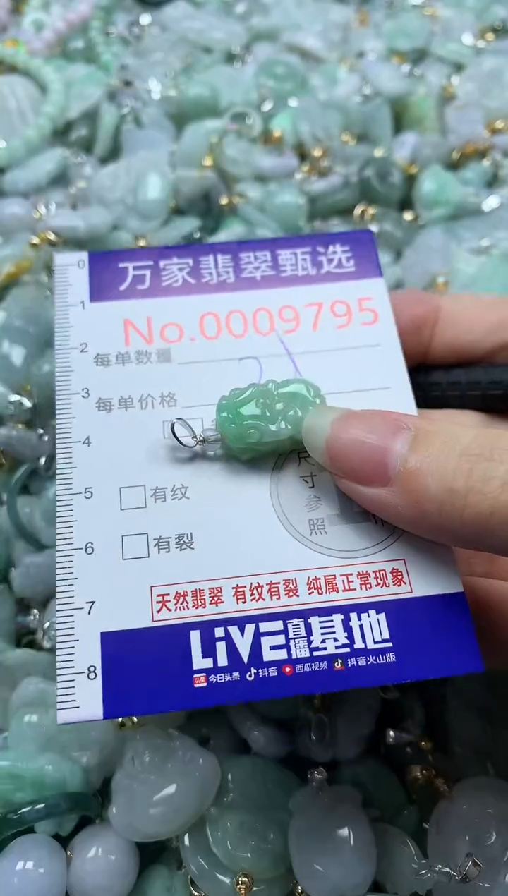 吊坠(不含链)未镶嵌翡翠9795