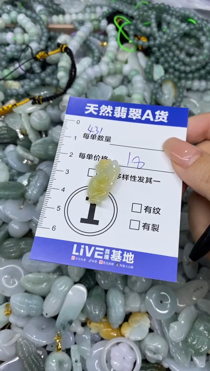 颈饰未镶嵌翡翠天然翡翠A货批量多样性发一件