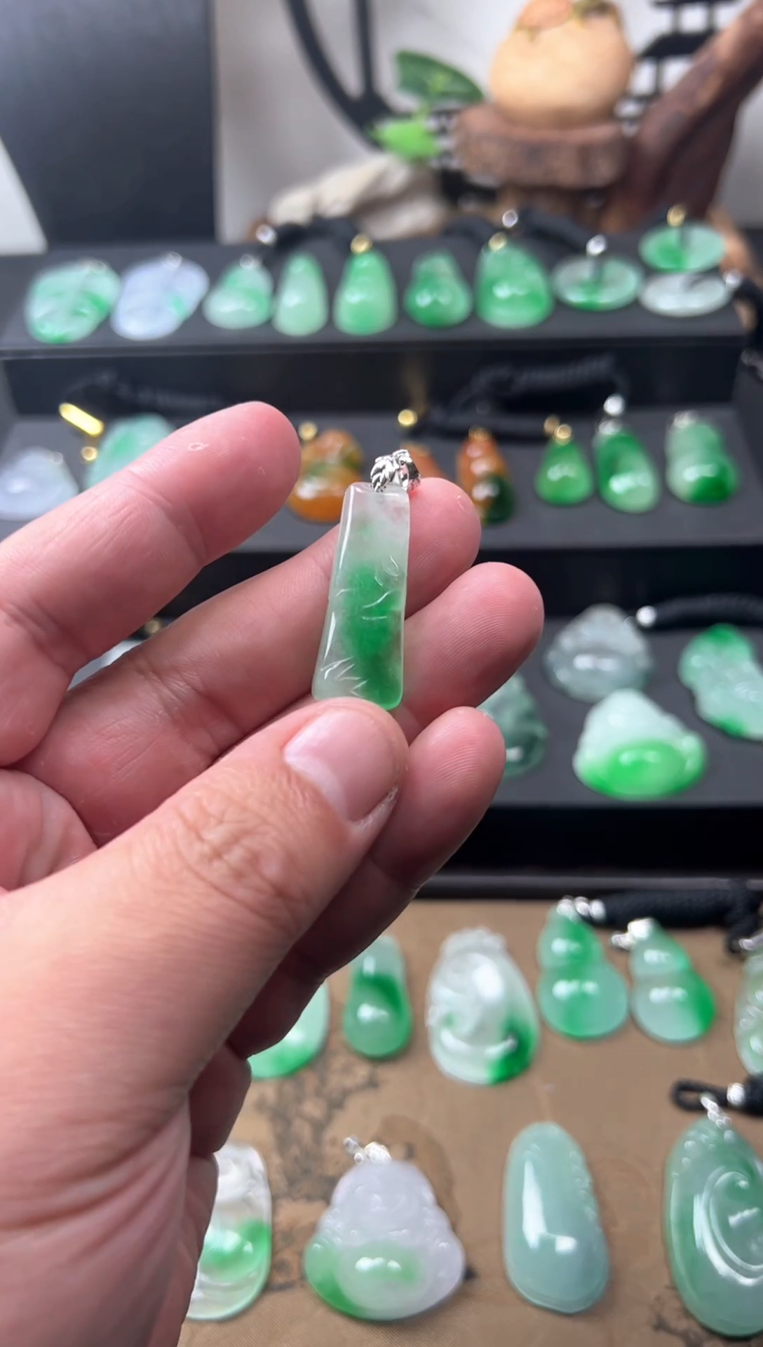 颈饰未镶嵌翡翠所见即所得，一图一物