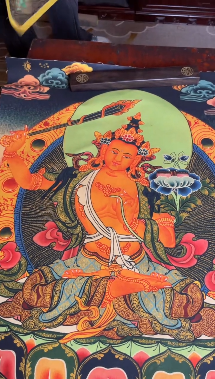 卷轴画手绘唐卡096