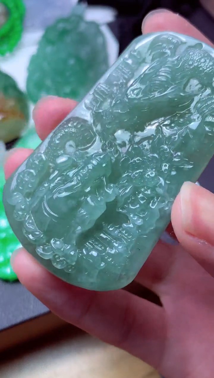 翡翠未镶嵌颈饰天然翡翠