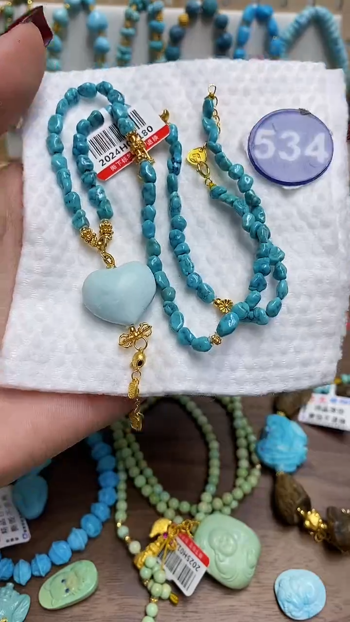 【闪购商品】绿松石项链未镶嵌534