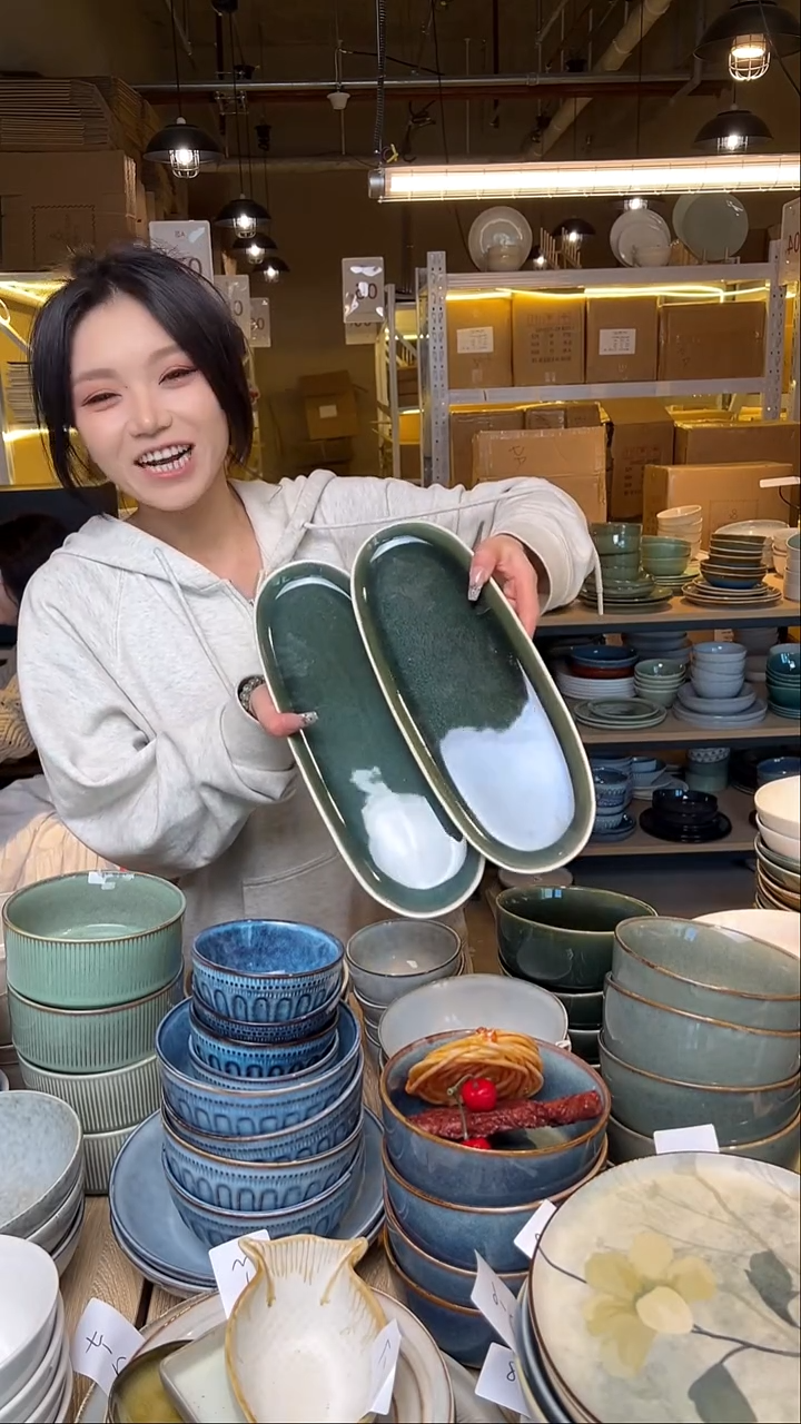 瓷122外贸尾货窑变釉下彩默认微瑕