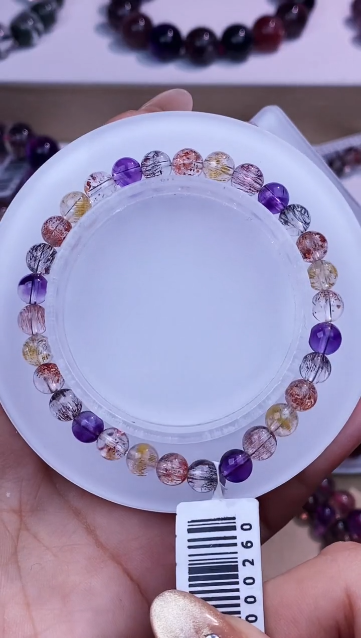 未镶嵌手串水晶彩超七6m+