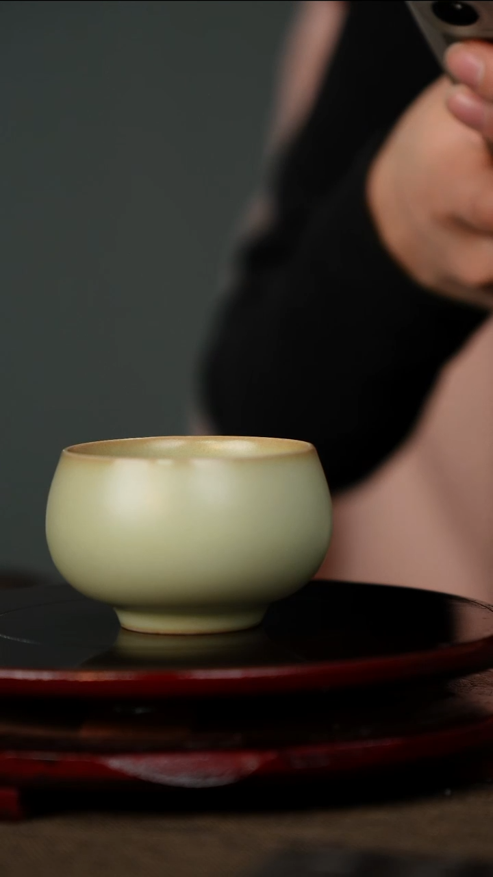 全品 粉青 禅定杯 