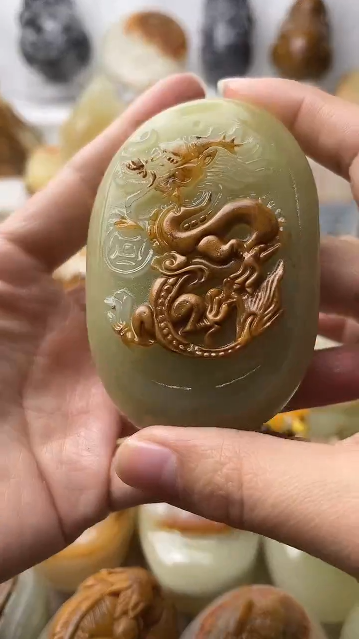 石材古青石棉纹正常不退换盘龙
