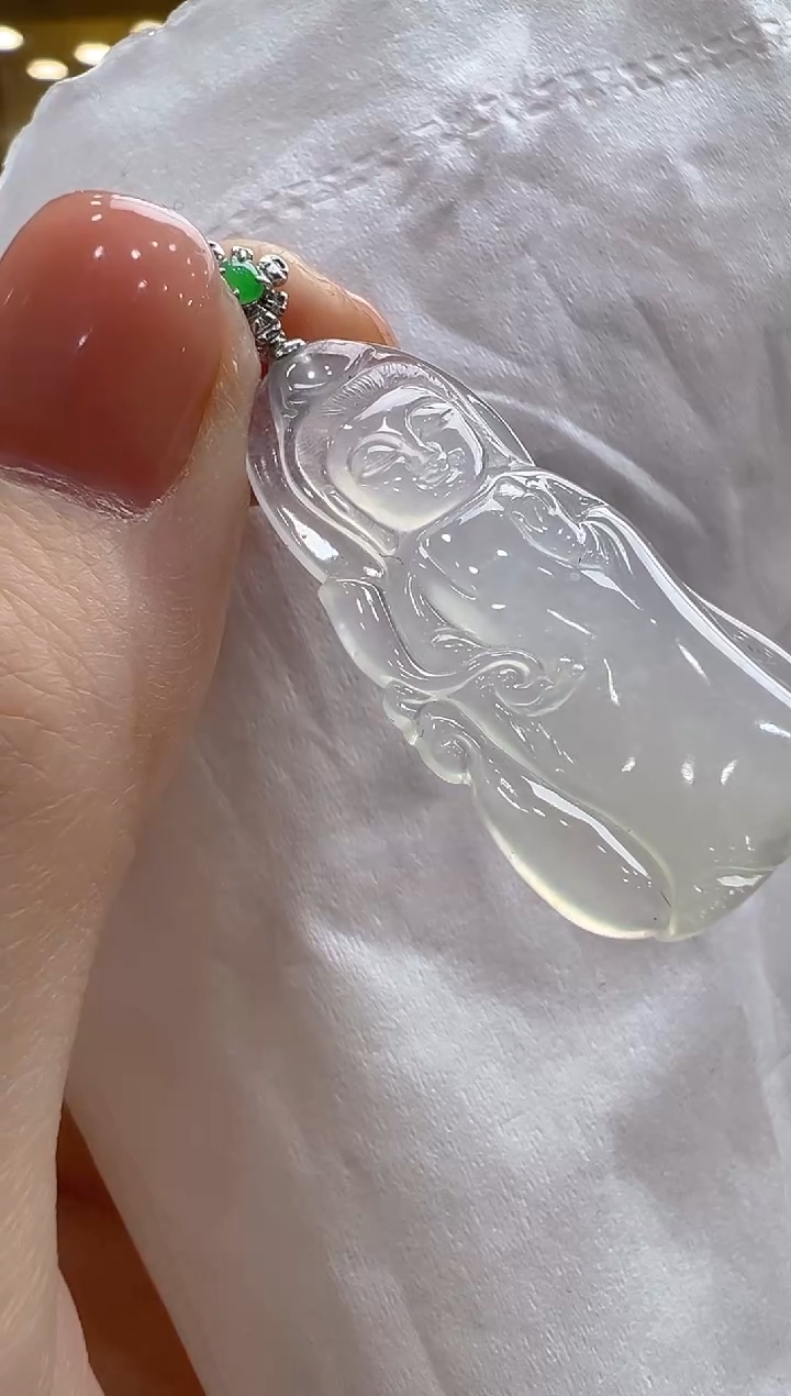 【闪购商品】翡翠吊坠(不含链)18K金镶嵌多样性发货拍一发一