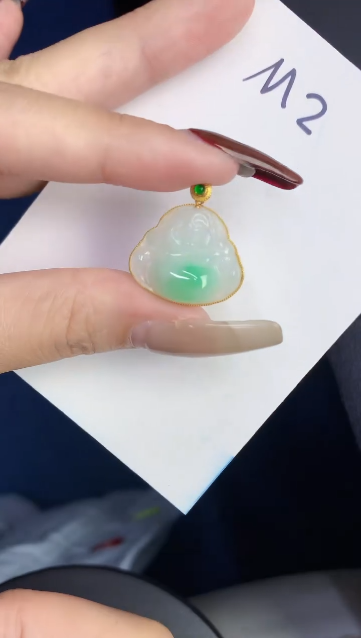 【闪购商品】翡翠颈饰18K金镶嵌0000000000