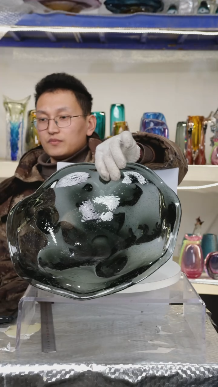 【闪购商品】琉璃【幻彩】宽37精品琉璃正常手工痕迹