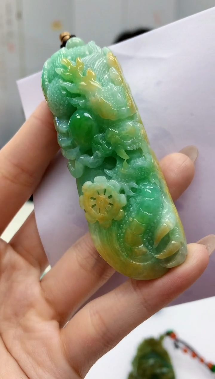 【闪购商品】定制翡翠未镶嵌3123jw-毛货挂件107