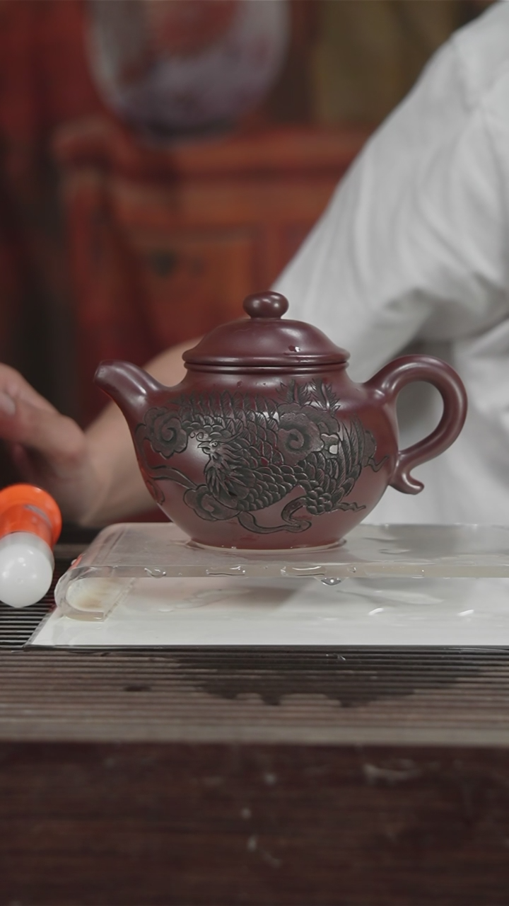 茶壶紫砂原矿紫砂壶350CC