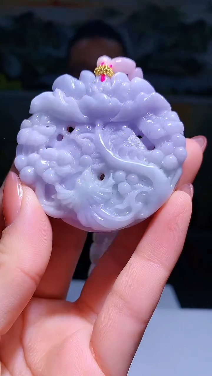 【闪购商品】定制翡翠未镶嵌1007hm-毛货挂件(赠珠链）20