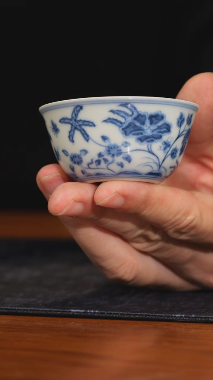 【瓷见如故】望月怀古秋葵缸杯