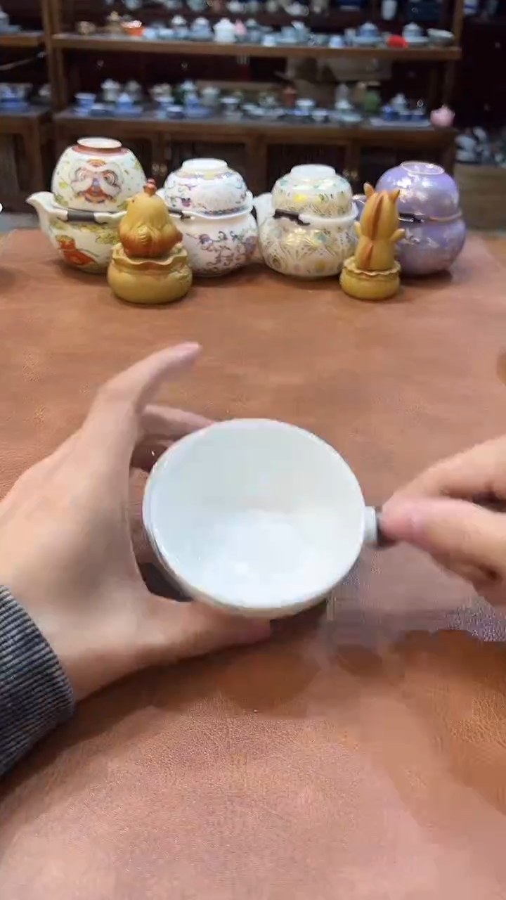 真的很便宜会开片的旅行茶具