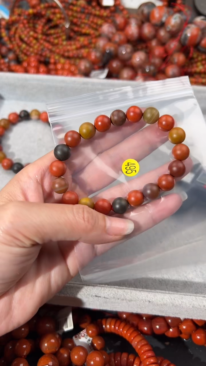 南红玛瑙未镶嵌手串9+