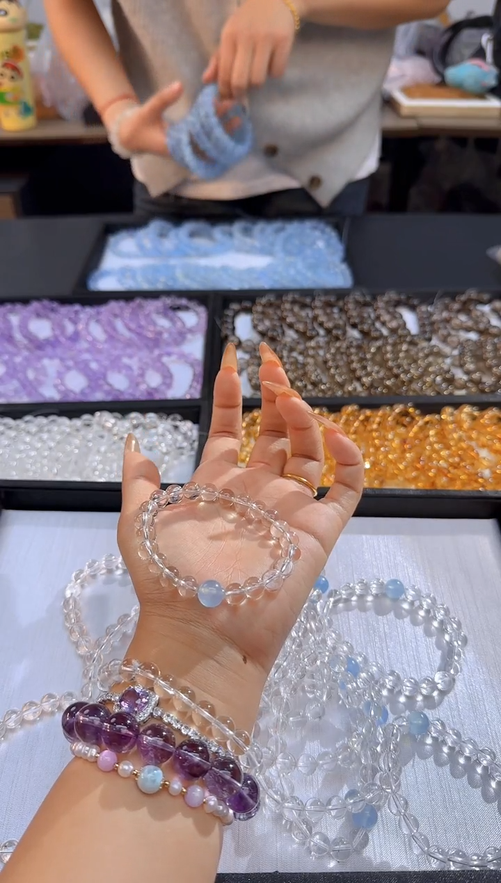 【闪购商品】水晶手串未镶嵌058/多样性发其一/卡8