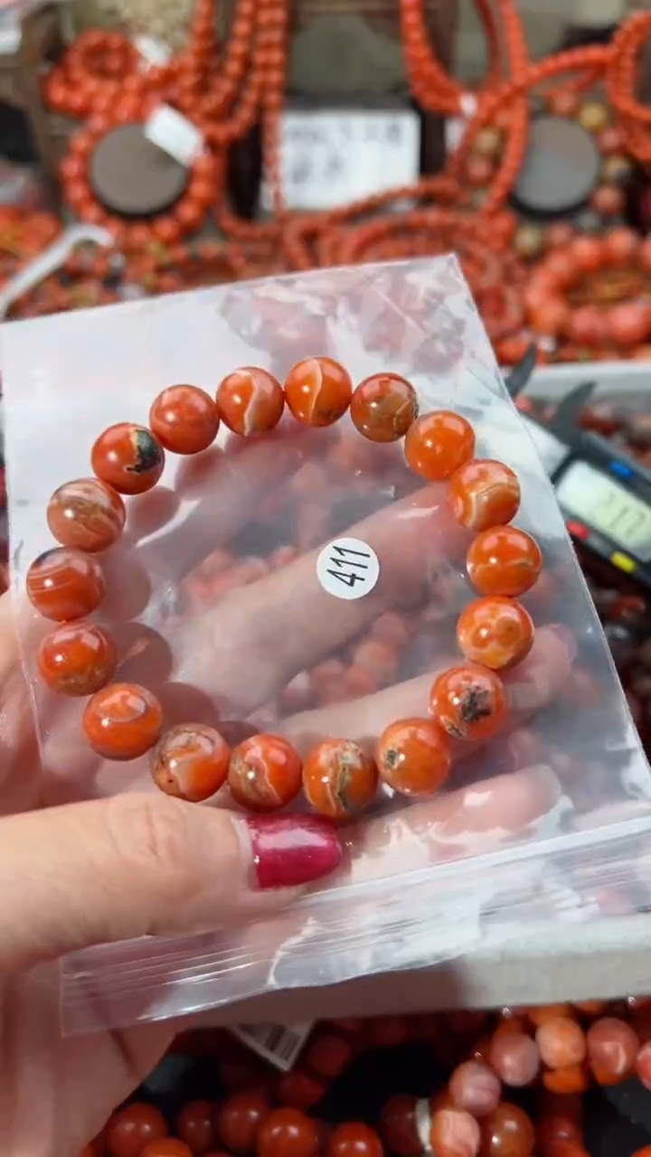 【闪购商品】南红玛瑙手串未镶嵌11