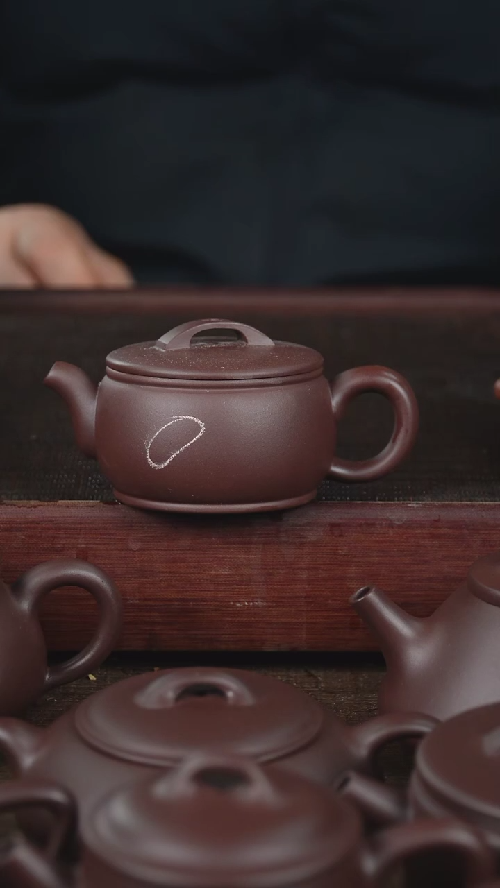 【闪购商品】紫砂茶壶微瑕130cc老紫泥小汉瓦