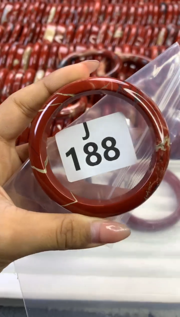 【闪购商品】碧石红碧石手镯未镶嵌188-57