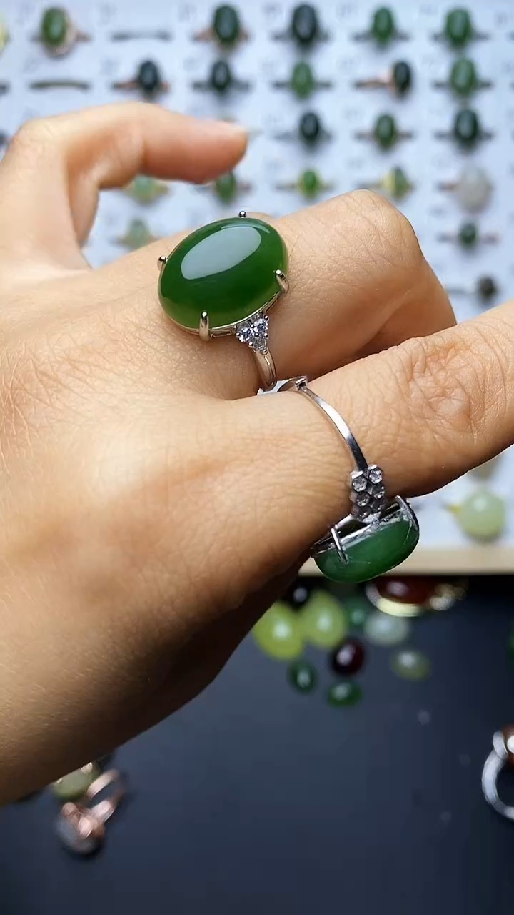 【闪购商品】和田玉戒指未镶嵌1