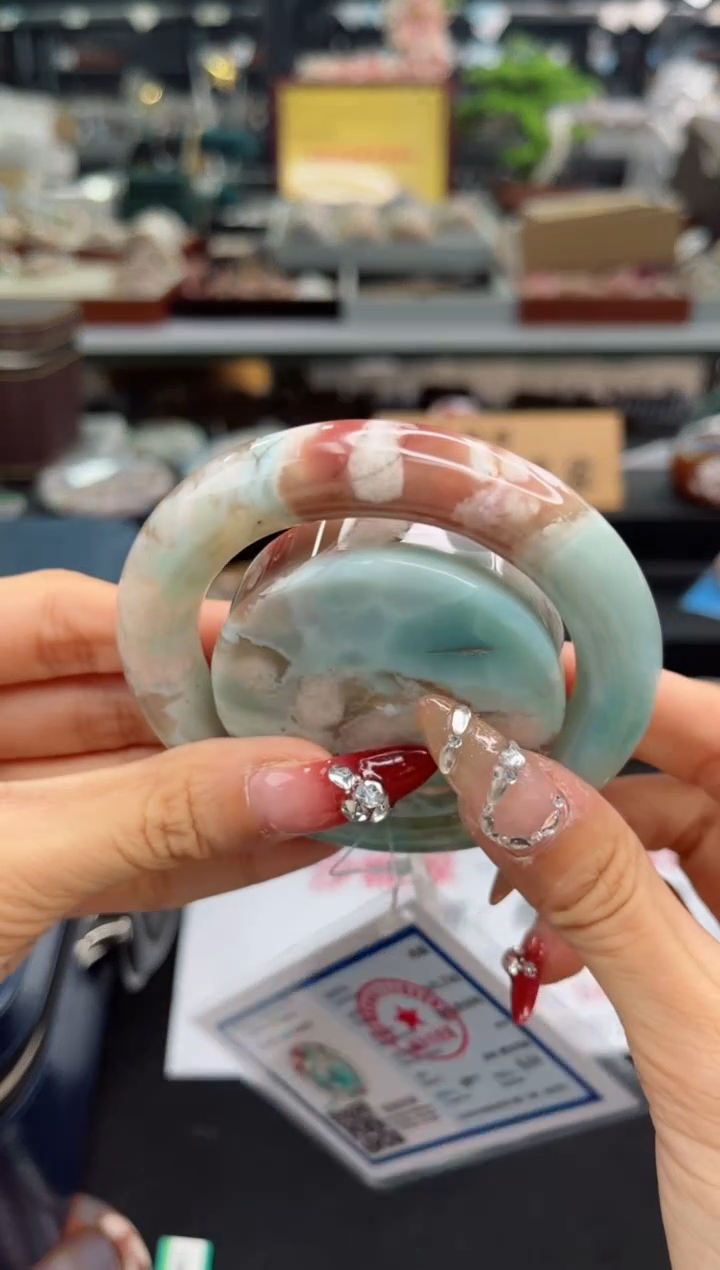 【闪购商品】石英质玉手镯未镶嵌56圈口（赠品镯心）5S8056