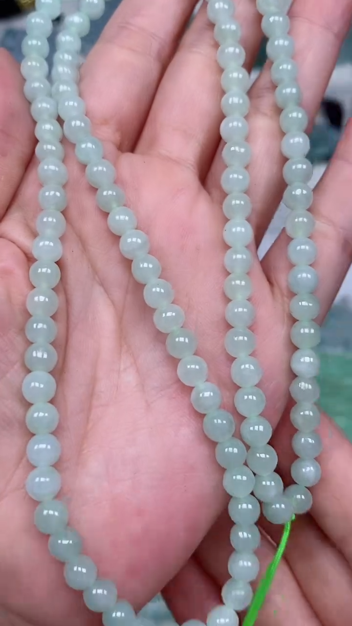 颈饰未镶嵌翡翠珠链