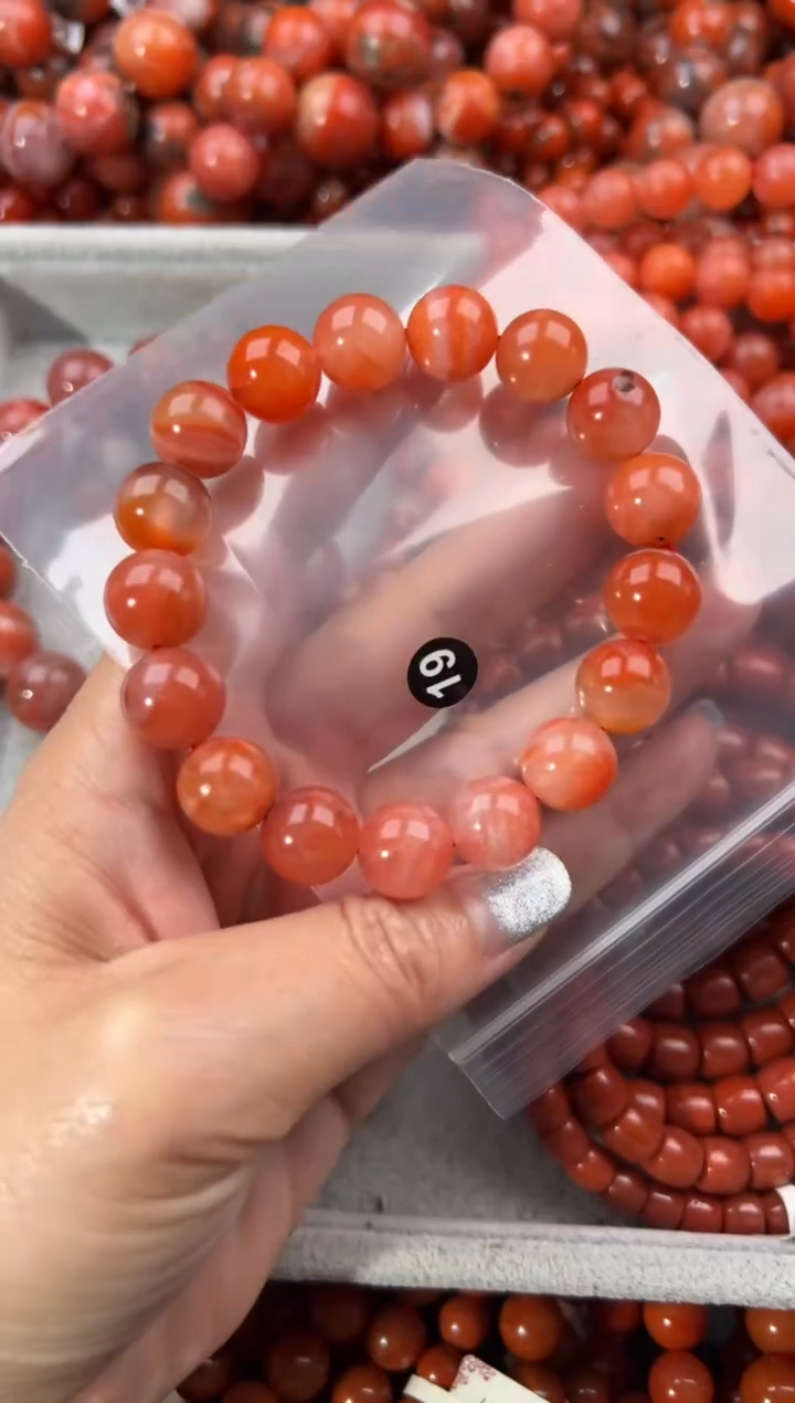 未镶嵌手串南红玛瑙12+