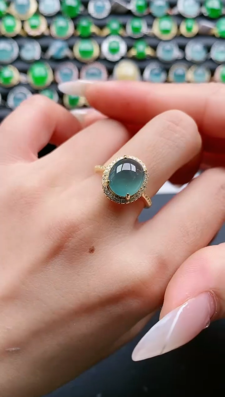 【闪购商品】翡翠戒指银S925镶嵌1111111111111