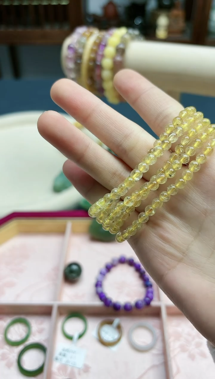 【闪购商品】水晶长串未镶嵌发晶小米长串*1 ZD