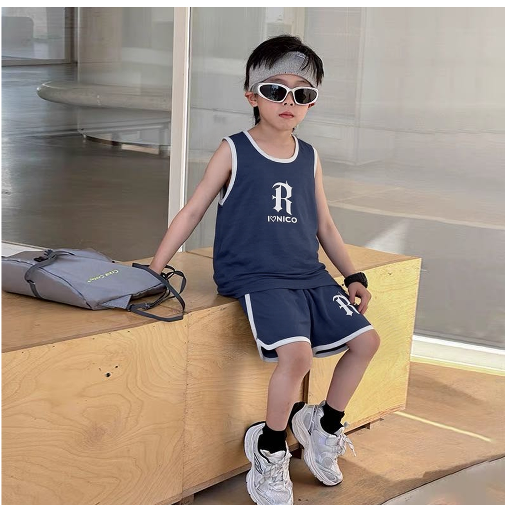 9708高端专享夏款速干短袖套装深灰