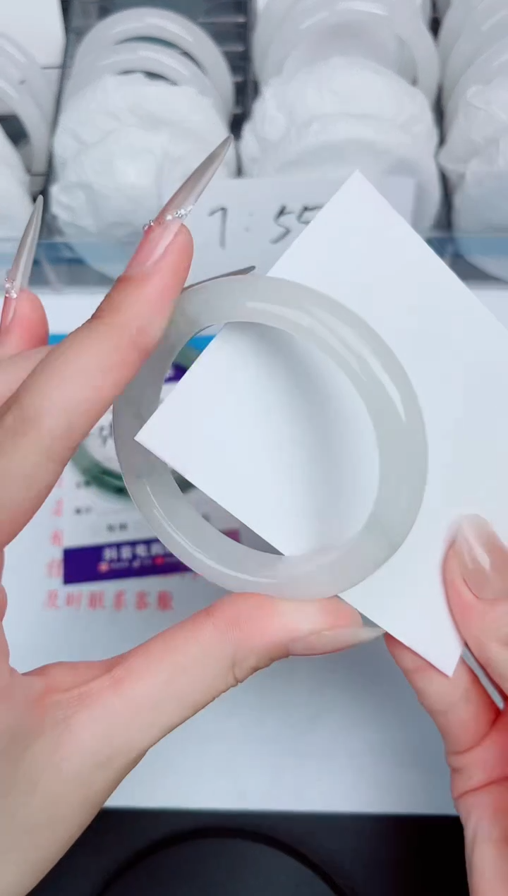 石英质玉手镯未镶嵌14-52.5