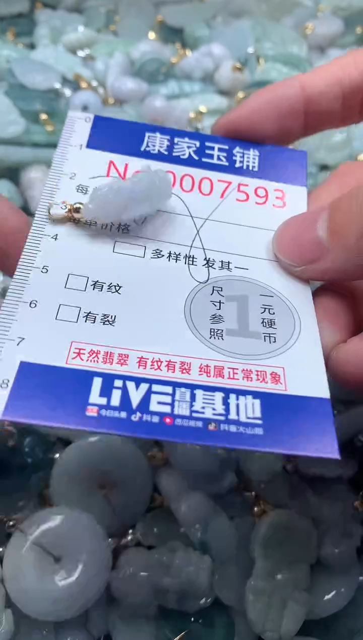 【闪购商品】翡翠吊坠(不含链)未镶嵌7593