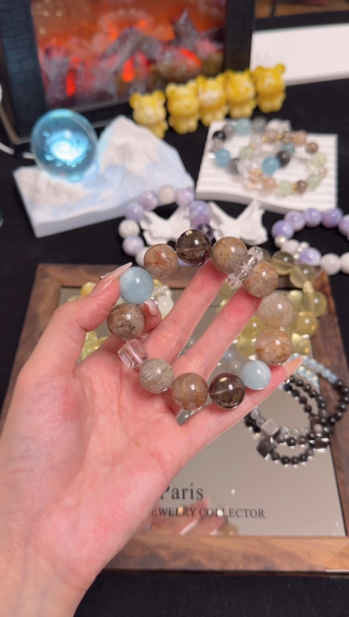 未镶嵌手串水晶多样性发货