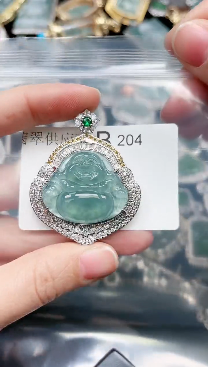 【闪购商品】翡翠颈饰未镶嵌204赠皮绳