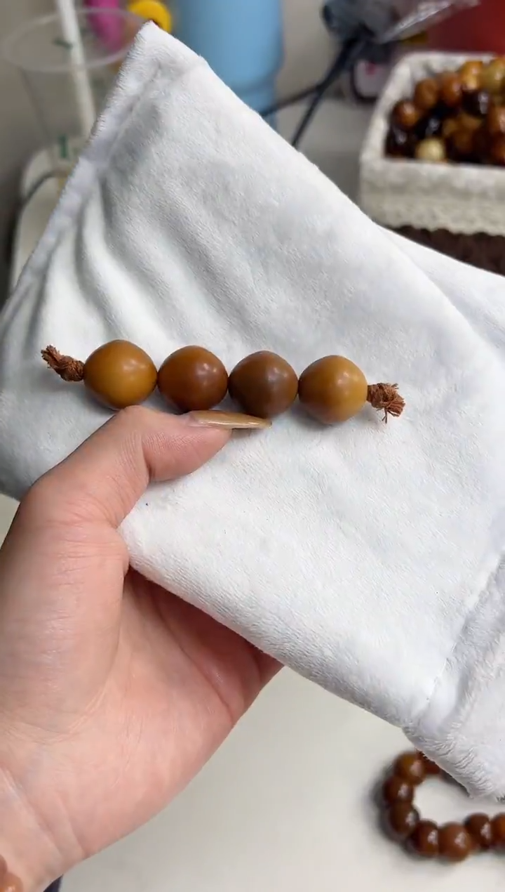 手串菩提根/象牙果沐h11干磨菱形珠18mm棒棒糖