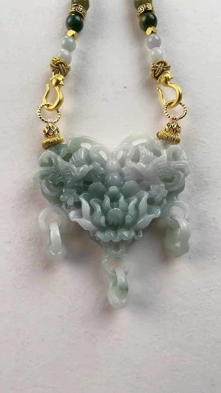 【闪购商品】翡翠颈饰未镶嵌2183(赠链)部分宝贝微瑕主播介绍为准