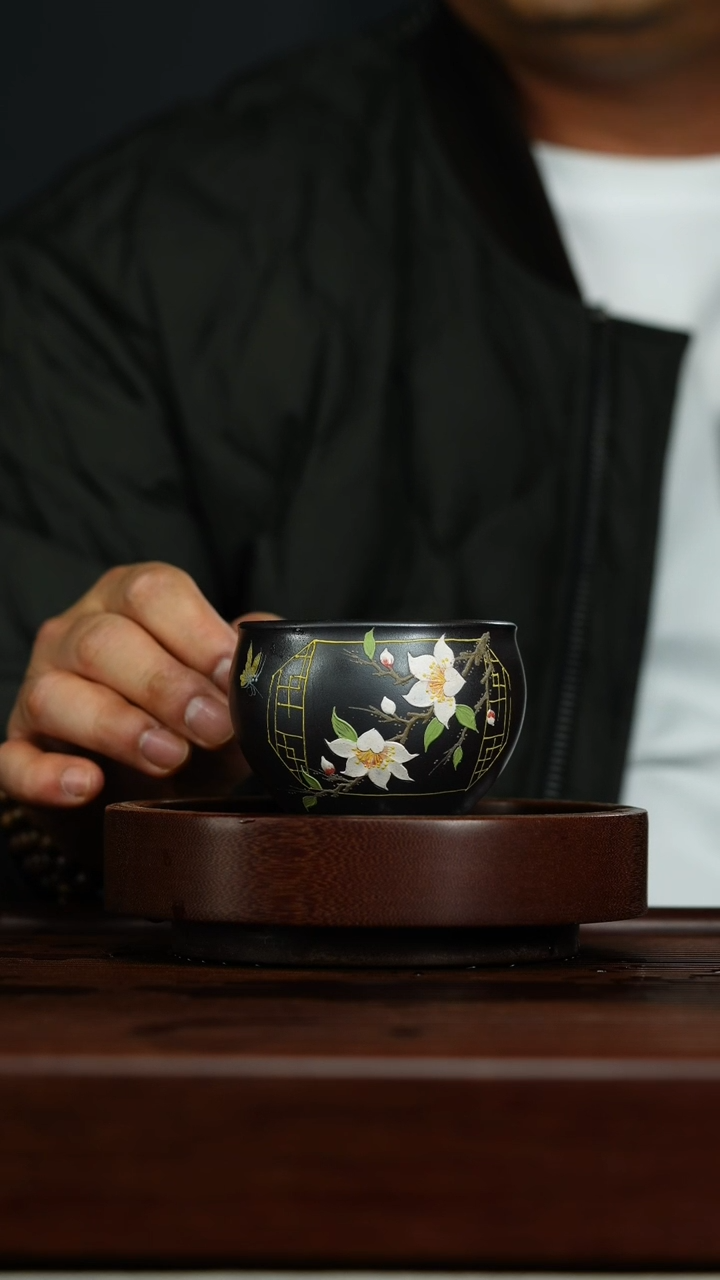 【闪购商品】紫砂茶杯g32石黄主人杯