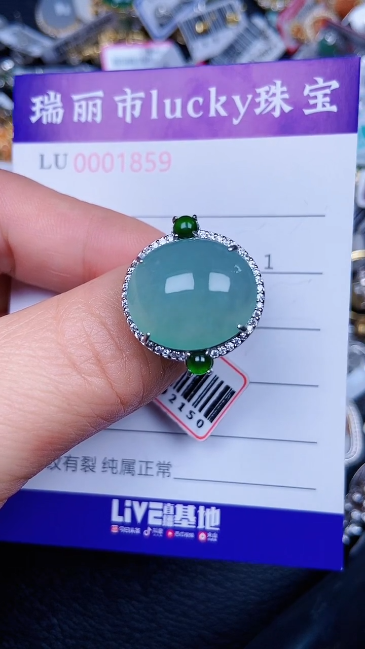 颈饰银S925镶嵌翡翠1859