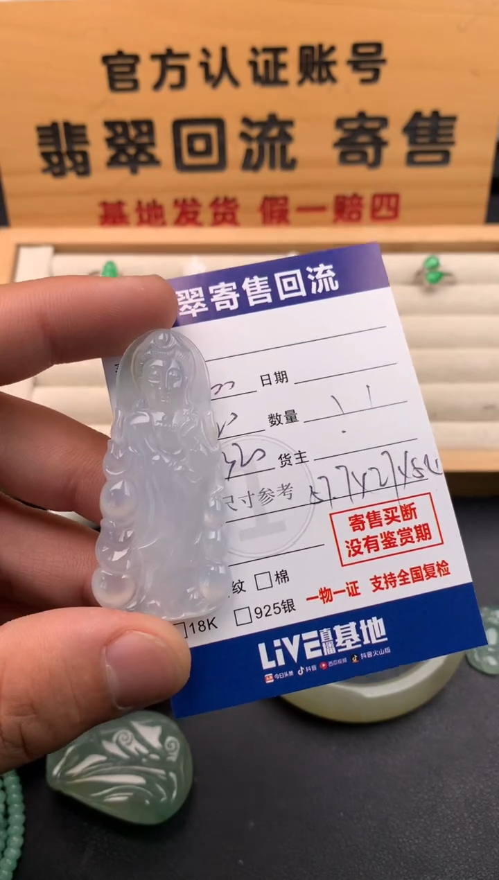 翡翠未镶嵌颈饰10142166