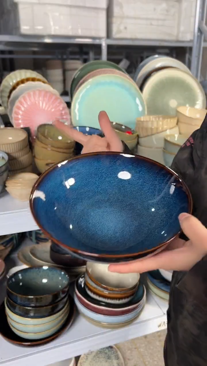 陶瓷外贸尾货瑕疵满20包邮X8面碗