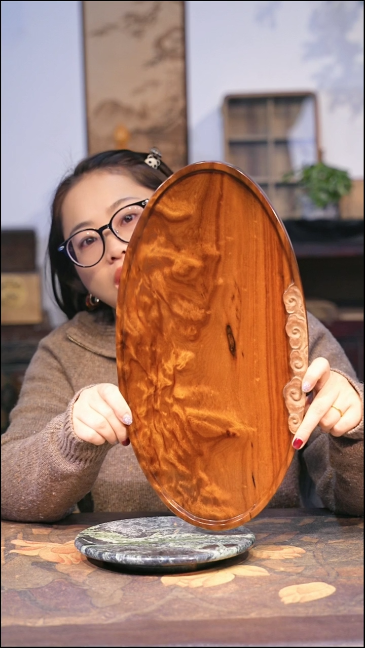 金丝楠小叶桢楠阴沉黄料干泡茶盘 【6】