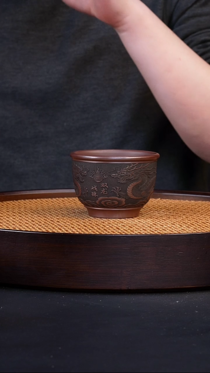 茶杯紫砂宜兴原矿紫砂
