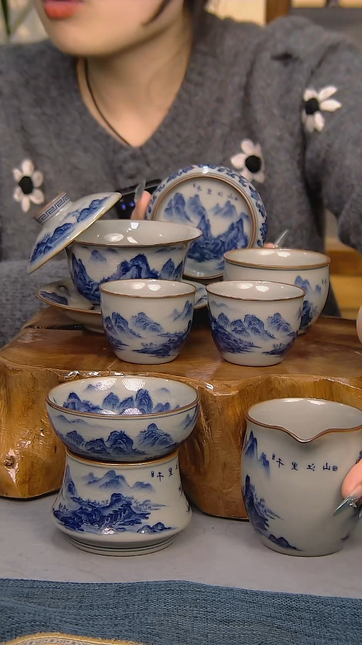 【闪购商品】7件套陶瓷茶具家用简装系列