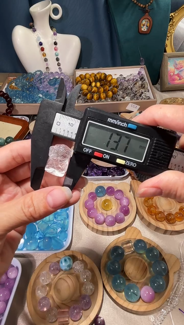 未镶嵌手串水晶白水晶扎基拉姆宽卡13单颗