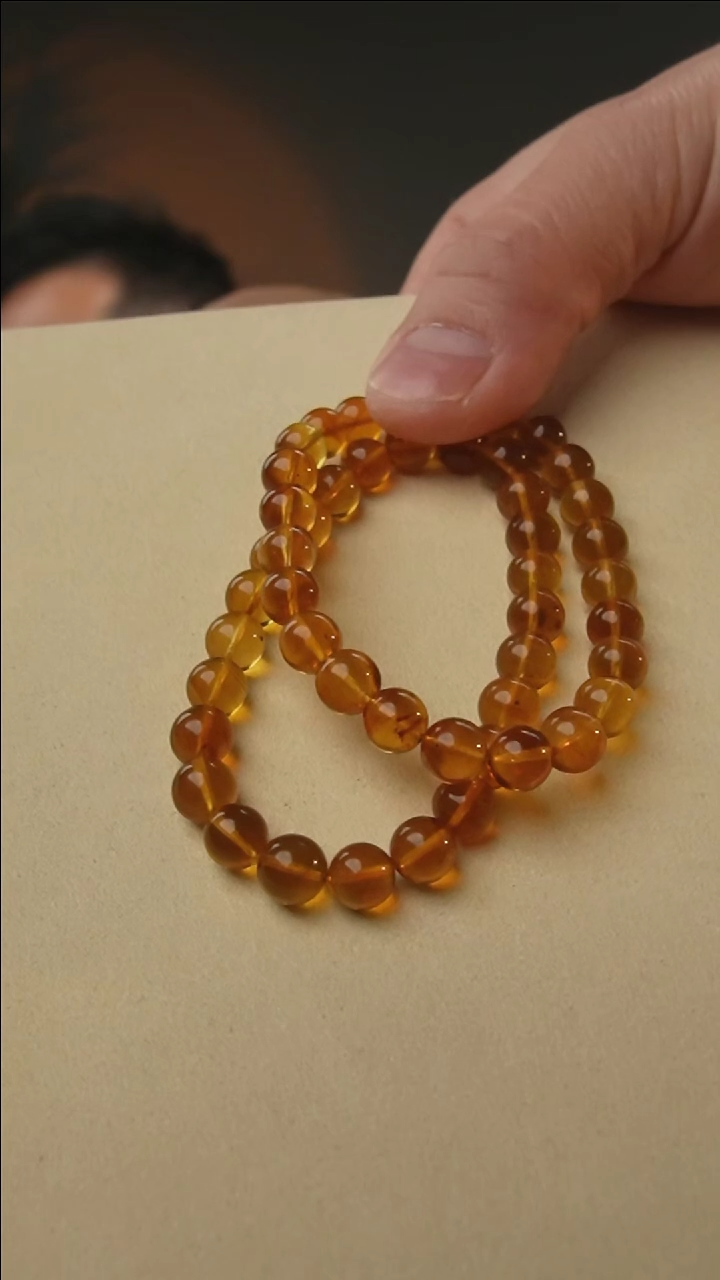 【闪购商品】琥珀颈饰未镶嵌7+灵草珀手串