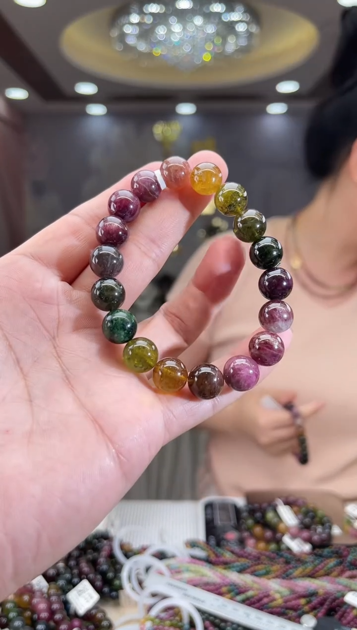 /未镶嵌碧玺11mm+碧玺单圈多样性发货