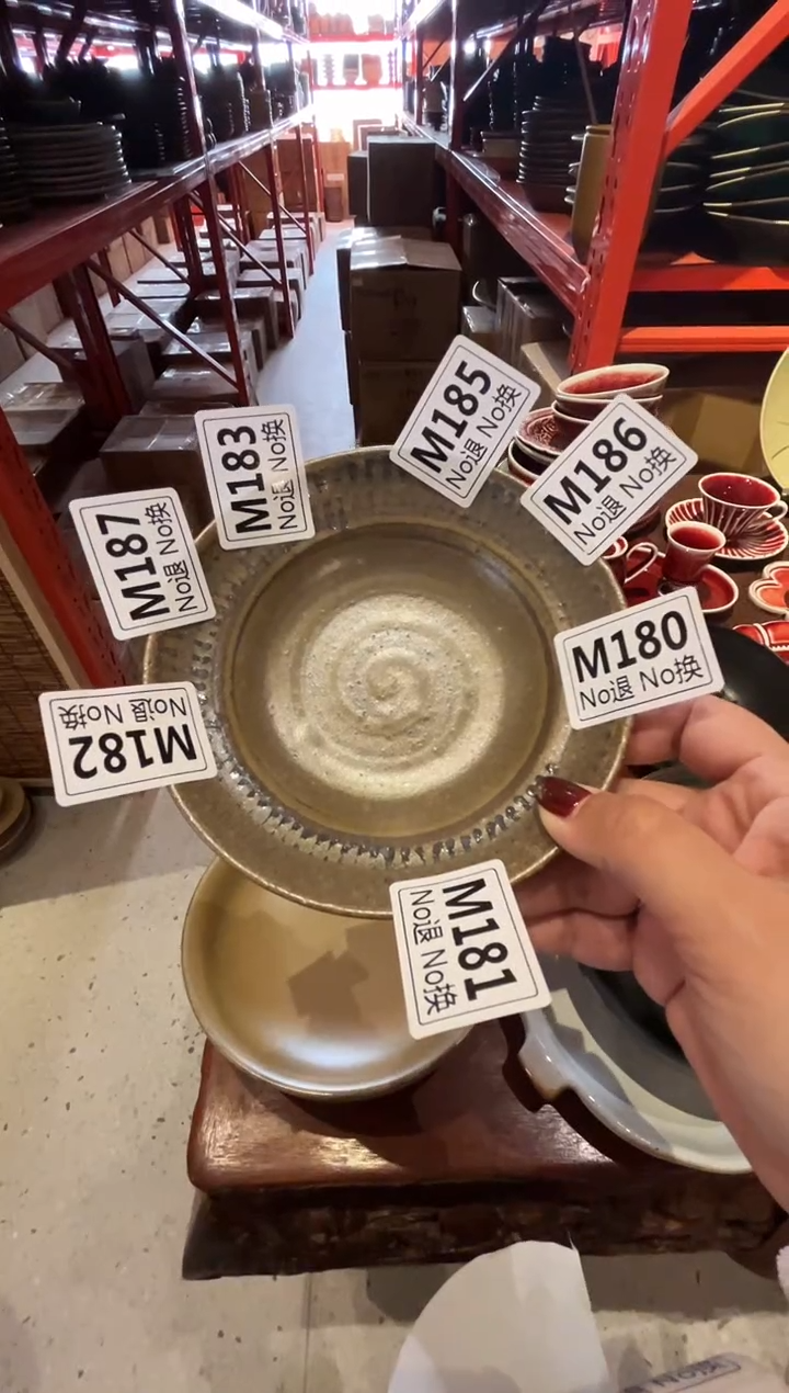 瓷片二*m187 手刷宽边盘