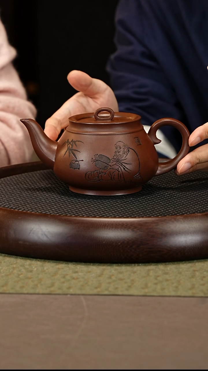 茶壶紫砂37 李霓 紫玉金砂 凝香壶580c
