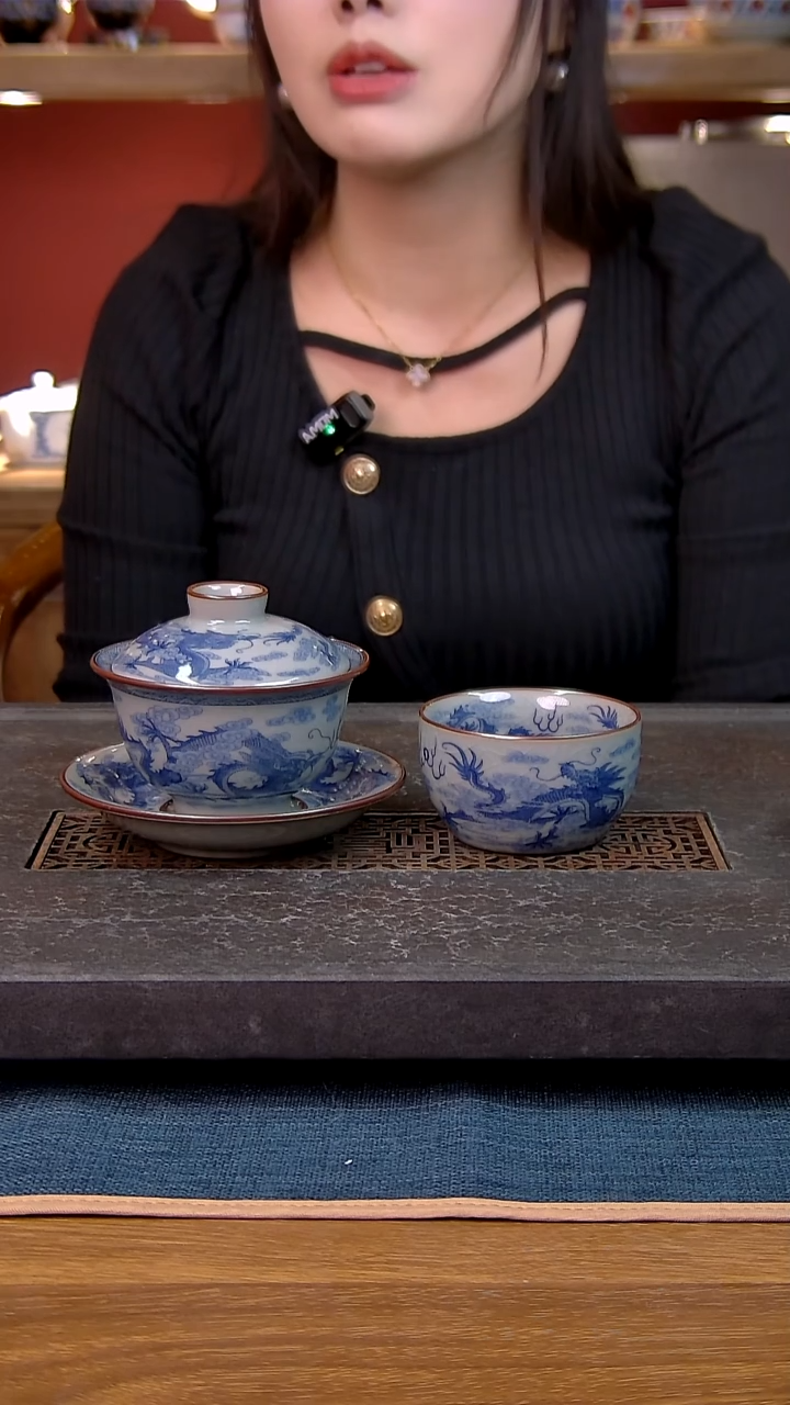 简装家用款2件套 老陶泥开片纹陶瓷茶具